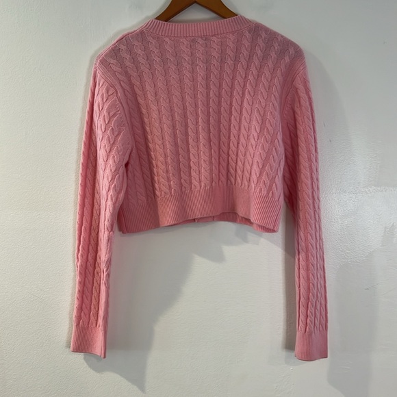 Elina Cable Knit Cropped Cardigan - Picture 4 of 7